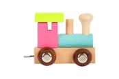 Houten speelgoed - Small Foot - Wooden Letter Train Locomotive Colored - 12 pieces - 7894-display12