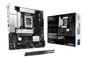 Moederbord - ASRock B860M Rock WiFi Moederbord - Intel B860 - Intel LGA1851 - DDR5 RAM - Micro-ATX - 90-MXBU60-A0UAYZ