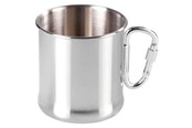 Kamperen & Outdoor - Meva Stainless steel hiking mug with carabiner 270ml - 8590584572007