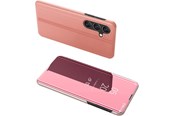 Mobiel - Covers & Cases - Hurtel Clear View Case Cover for Samsung Galaxy A24 4G Cover with a Flap Pink - 9145576275955