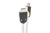 Beelscherm- en tv-kabel - Supra HDMI  2.1 - 4m - Wit - 8K - Kabel met afneembare connectorbehuizing - 1001102449