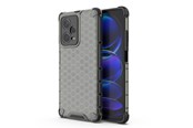 Mobiel - Covers & Cases - Hurtel Honeycomb Case for Xiaomi Redmi Note 12 Pro+ Armored Hybrid Cover Black - 9145576277737