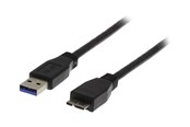 USB-kabel - Deltaco USB3-005 - USB cable - USB Type A to Micro-USB Type B - 50 cm - USB3-005S