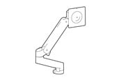 Monitorbevestiging - Ergotron LX Pro mounting kit - Constant Force Technology - for flat panel - expansion kit - Zwart - 98-734-292