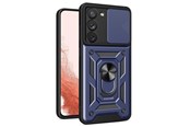 Mobiel - Covers & Cases - Hurtel Hybrid Armor Camshield Case for Samsung Galaxy S23+ Armored Case with Camera Cover Blue - 9145576272787