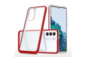 Mobiel - Covers & Cases - Hurtel Clear 3in1 Case for Samsung Galaxy S23+ Silicone Cover with Frame Red - 9145576272688