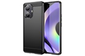 Mobiel - Covers & Cases - Hurtel Carbon Case for Realme 10 Pro Flexible Silicone Carbon Cover Black - 9145576271865