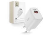 Mobiel - Adapters & Opladers - Tech-Protect C20W USB-C PD 20W / USB-A QC 3.0 Network Charger - White - 9589046924293