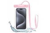 Mobiel - Covers & Cases - Tech-Protect Waterproof Case UWC7 Waterproof Cover for Devices up to 6.9" - Pink - 9589046924521