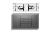 Muurbevestigingen, AV-bevestigingen & AV-meubels - StarTech.com Startech mounting kit - articulating - for flat panel - low profile - TAA Compliant - Max 85 kg - recommended for 100" - 100AP1-TV-WALL-MOUNT