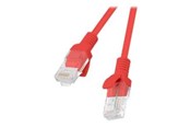 Netwerk - kabel - Lanberg patch cable - 50 cm - red RAL 3017 - Rood - 0.5m - PCU5-20CC-0050-R