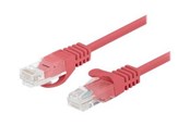 Netwerk - kabel - Lanberg patch cable - 3 m - red RAL 3017 - Rood - 3m - PCU6-20CC-0300-R
