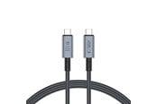 USB-kabel - Tech-Protect UltraBoost Max USB-C 4.0 / USB-C 4.0 PD 240W 8K 40Gbps 1m Cable - Grey - 5906302308989