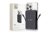 Powerbank - Tech-Protect LifeMag PB31 Power Bank with MagSafe 10000mAh 15W USB-C / USB-A / Built-in USB-C / Lightning Cables - Black Powerbank - Zwart - 10000 mAh - 5906302309269