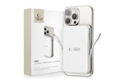 Powerbank - Tech-Protect LifeMag PB31 Power Bank with MagSafe 10000mAh 15W USB-C / USB-A / Built-in USB-C / Lightning Cables - White Powerbank - Wit - 10000 mAh - 5906302309276