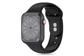 Smartwatch - Accessoires - Tech-Protect Silicone Strap for Apple Watch 4 / 5 / 6 / 7 / 8 / 9 / SE (38 / 40 / 41 mm) - Black - 5906302310104