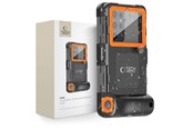 Mobiel - Covers & Cases - Tech-Protect Waterproof Case IPX8 Waterproof for Smartphones 4.7-6.7" - Black/Orange - 5906302310234