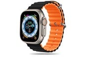 Smartwatch - Accessoires - Tech-Protect IconBand Pro Strap for Apple Watch 4 / 5 / 6 / 7 / 8 / 9 / SE / Ultra 1 / 2 (42 / 44 / 45 / 49 mm) - Orange and Black - 5906302310265