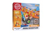 Bouw-/constructiekits - Heros Constructeur – 4-in-1, dubbeldekker vliegtuig, 90 stukken - HE0008