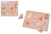 Houten speelgoed - Jouéco The Wildies Family knobpuzzle - 263-80132