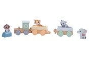 Houten speelgoed - Jouéco The Wildies Family Trainset with animals - 263-80088