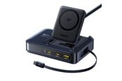 Mobiel - Adapters & Opladers - Baseus Nomos NH21 Qi2 160W 4-in-1 Wireless Charging Station with Retractable Cable - Black - E0121700