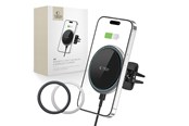 Mobiel - Adapters & Opladers - Tech-Protect A2 Car Phone Holder with MagSafe 15W Inductive Charger for Air Vent - Blackmo - 9589046926730