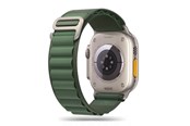Smartwatch - Accessoires - Tech-Protect Nylon Pro Strap for Apple Watch 4 / 5 / 6 / 7 / 8 / 9 / SE / Ultra 1 / 2 (42 / 44 / 45 / 49 mm) - Dark Green - 9490713928363