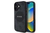 Mobiel - Covers & Cases - GUESS 4G Circle Classic Logo MagSafe case for iPhone 16 - black - 3666339426323