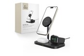 Mobiel - Adapters & Opladers - Tech-Protect QI15W-A22 Inductive MagSafe Charger with 3in1 MagSafe Stand for Smartphone / Apple Watch / AirPods - Black - 9490713930960