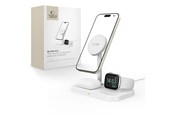 Mobiel - Adapters & Opladers - Tech-Protect QI15W-A22 Inductive MagSafe Charger with 3in1 MagSafe Stand for Smartphone / Apple Watch / AirPods - White - 9490713930977