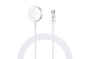 Mobiel - Adapters & Opladers - Tech-Protect  UltraBoost Inductive Magnetic Charger with USB-C Connector for Apple Watch 1.2m - White - 9490713932704