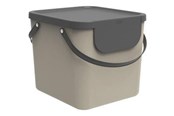 Reiniging - rotho Albula - recycling bin - 40 L - plastic - cappuccino - 24 Miesiace Gwarancji