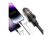 Mobiel - Adapters & Opladers - Tech-Protect CC30W Car Charger USB-C PD 30W / USB-A QC 3.0 - Black - 9490713933794