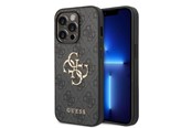Mobiel - Covers & Cases - GUESS GUHCP15L4GMGGR iPhone 15 Pro 6.1" gray/gray hardcase 4G Big Metal Logo - 3666339171568