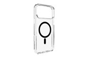 Mobiel - Covers & Cases - Puro Lite Mag TPU+PC Case Compatible with MagSafe for iPhone 17 Pro - Transparent with Black Ring - PUIPC17P63LITEMBLK