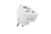 Kabels - diversen - SBS Shucko/EU Travel Adapter - Universal - White - TEADAPTDEWORLD