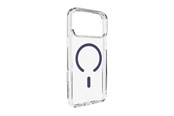 Mobiel - Covers & Cases - Puro Lite Mag TPU+PC Case Compatible with MagSafe for iPhone 17 Pro Max - Transparent with Blue Ring - PUIPC17P69LITEMDKBL