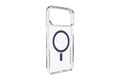 Mobiel - Covers & Cases - Puro Lite Mag TPU+PC Case Compatible with MagSafe for iPhone 17 Pro - Transparent with Blue Ring - PUIPC17P63LITEMDKBL