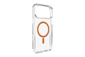 Mobiel - Covers & Cases - Puro Lite Mag TPU+PC Case Compatible with MagSafe for iPhone 17 Pro - Transparent with Orange Ring - PUIPC17P63LITEMORA