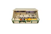 Houten speelgoed - Kids Globe Cubicle House Wood With Milking Unit 1:32 - 610495