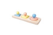 Speelgoed voor baby's - Hape Montessori Mirror Shape Puzzle Wood - E0072