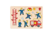 Puzzels - Intex Goki Wooden Stacking Puzzle Fire Brigade 8 pcs. Hout - 5220295
