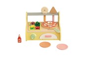 Houten speelgoed - Classic World Wooden Pizza Oven Playset 7-piece. - 50590