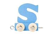Houten speelgoed - Small Foot - Wooden Letter Train Blue - S - 12 pieces - 10369-display12