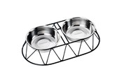 Honden - Dogman Menja voerbar Black 2x700 ml - 369814