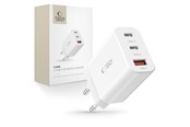 Mobiel - Adapters & Opladers - Tech-Protect NC30W AC Charger 2x USB-C PD 30W / USB-A QC 3.0 - White - 9490713935262