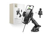 Mobiel - Adapters & Opladers - Tech-Protect CM15W-V1 Car Phone Holder with Inductive Charger 15W for Cockpit / Air Vent Grille - Black - 9490713935095