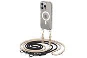 Mobiel - Covers & Cases - Tech-Protect FlexAir Chain Case with MagSafe for iPhone 15 Pro - Black and Beige - 9490713936856
