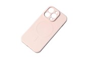 Mobiel - Covers & Cases - Hurtel MagSafe Compatible Silicone Case for iPhone 15 Pro Max Silicone Case - Cream - 9145576279991